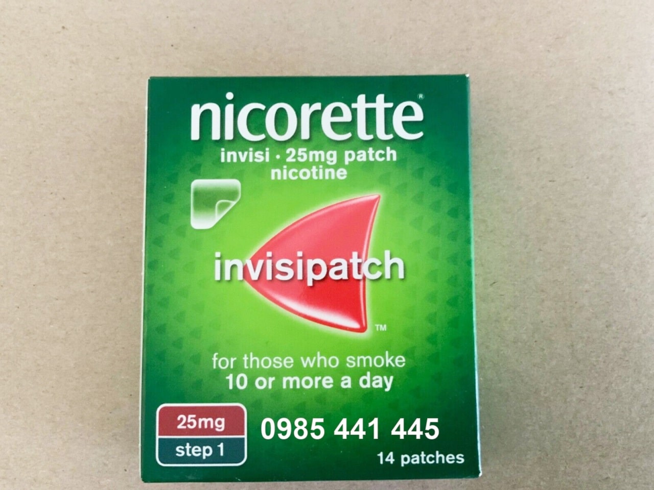 Nicorette invishipatch 14 clear nicotine 25mg